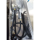 RDS 52 Gallon Transfer Tank & Toolbox Combo With 15 GPM Pump Bright Aluminum 55X30X21 Model