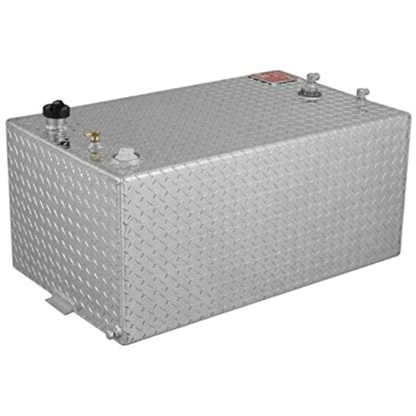 RDS 55 Gallon Rectangular Transfer Tank Bright Aluminum 36.5X22X16.5 Model # 71110