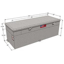 RDS 60 Gallon Auxiliary Tank & Toolbox Combo Bright Aluminum 55X20X19 Model