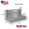 RDS 60 Gallon L Shape Transfer Tank Bright Aluminum 48X28X16.5 Model # 72770