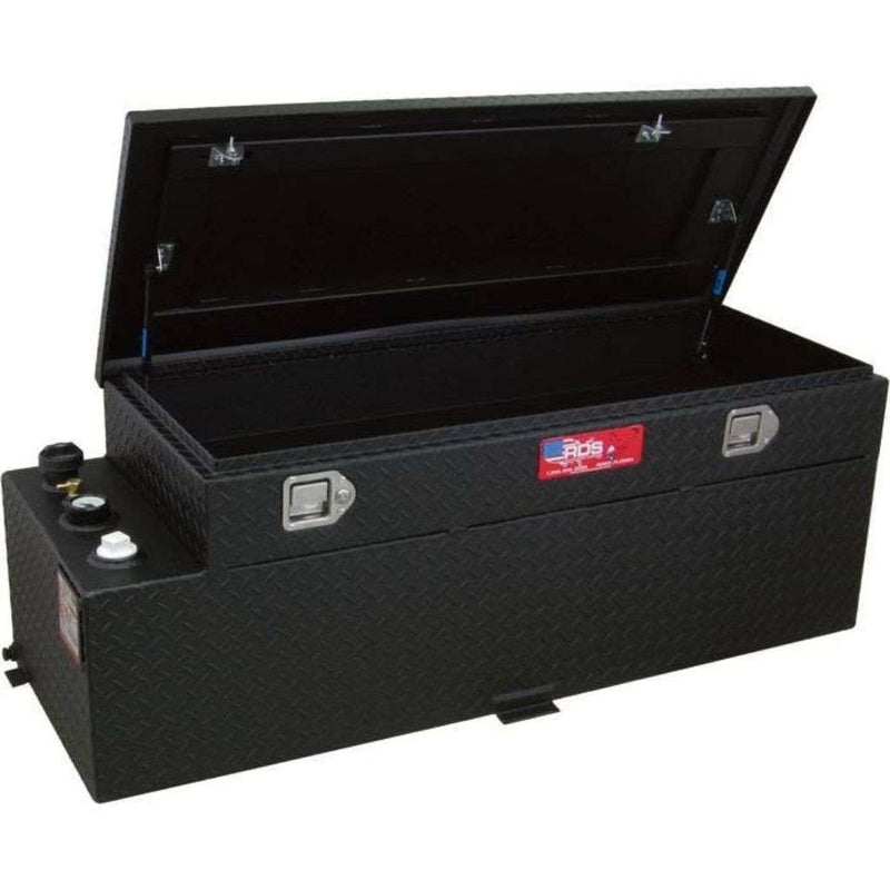 RDS 60 Gallon Transfer Tank & Toolbox Combo Black Aluminum 55X20X19.5 Model