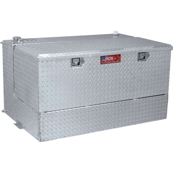 RDS 75 Gallon L Shaped Transfer Tank & Toolbox Combo Bright Aluminum 48X27X24 Model # 72537
