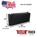 RDS 90 Gallon Vertical Transfer Tank Black Aluminum 60X14X26 Model