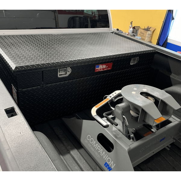 RDS 91 Gallon Auxiliary Fuel Tank & Toolbox Combo Black Aluminum 55X30X19.5 Model # 72745PC