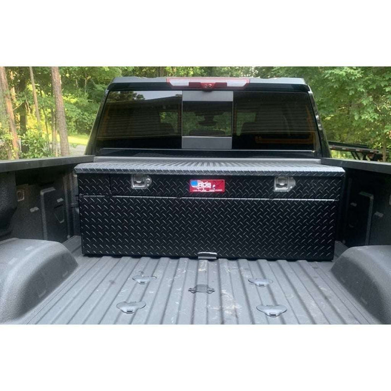RDS 91 Gallon Auxiliary Fuel Tank & Toolbox Combo Black Aluminum 55X30X19.5 Model