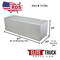 RDS 91 Gallon Rectangular Transfer Tanks Bright Aluminum 57X20X19 Model # 71791