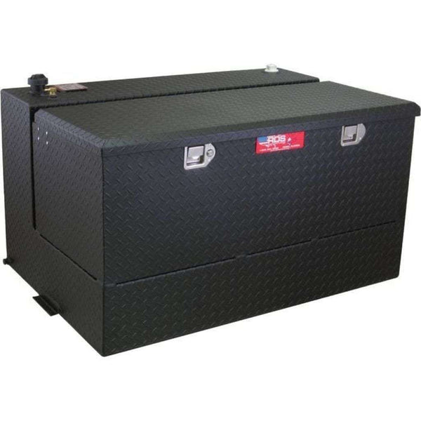 RDS 95 Gallon L Shape Transfer Tank & Toolbox Combo Black Aluminum 48X32X26 Model # 72367PC