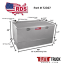 RDS 95 Gallon L Shape Transfer Tank & Toolbox Combo Bright Aluminum 48X32X26 Model