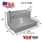 RDS 95 Gallon L Shaped Transfer Tank Bright Aluminum 48X32X26 Model