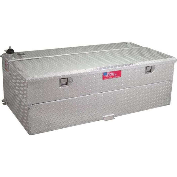 RDS 95 Gallon L Shaped Transfer Tank & Toolbox Combo Bright Aluminum 57X30X19 Model # 71799