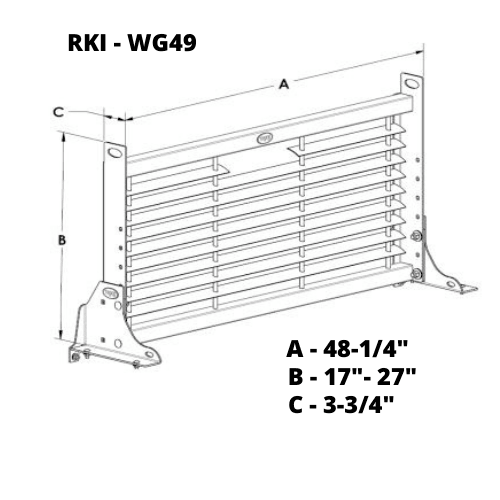 RKI Headache Rack Cab Protector For Service Body White Steel Model