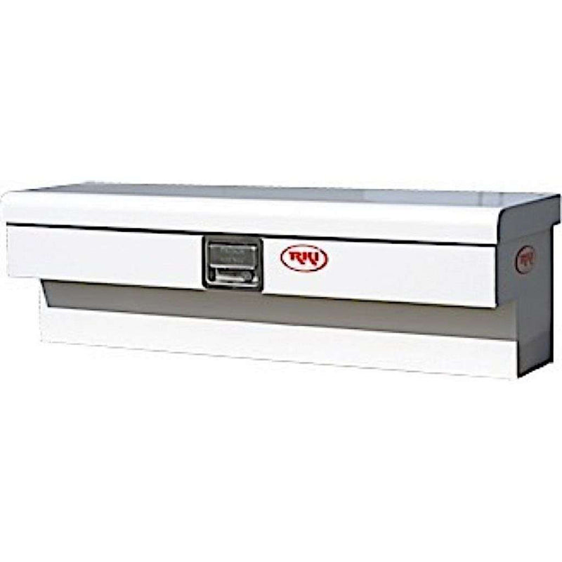 RKI Side Mount Truck Tool Box White Steel Model 43S