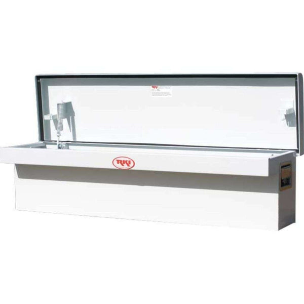 RKI Side Mount Truck Tool Box White Steel Model 48SLP