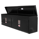 RKI Chest Box With Top Opening Lid 72x20x14 Black 14 Gauge Steel Model UST72CB