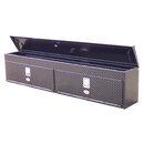 RKI Chest Box With Top Opening Lid 72x20x14 Black Diamond Tread Aluminum Model UST72AB