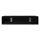RKI Underbody Truck Box 84x18x18 H-Series 14 Gauge Black Steel Two Doors Model