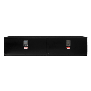 RKI Underbody Truck Box 84x18x18 H-Series 14 Gauge Black Steel Two Doors Model # H841818-2