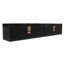 RKI Underbody Truck Box 96x18x18 H-Series 14 Gauge Black Steel Two Doors Model