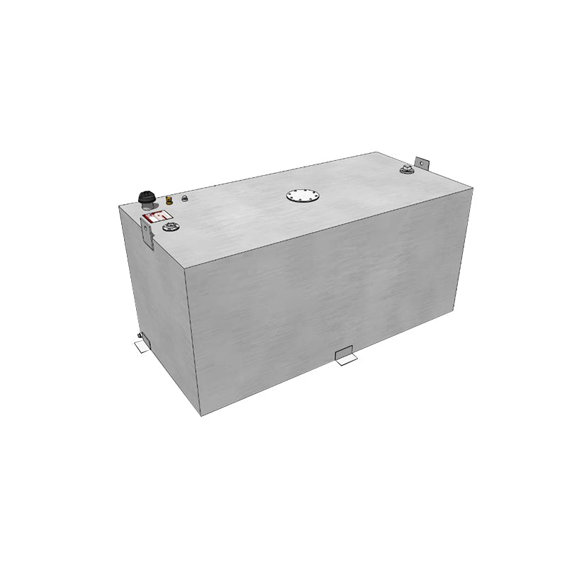 RDS 200 Gallon Rectangular Transfer Tank Mill Finish Aluminum (Diesel Only) 60X28.5X28 Model